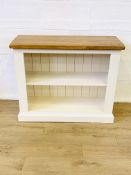 Painted pine bookcase