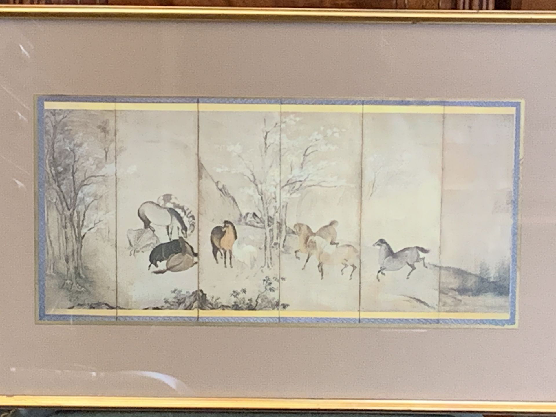 Five framed and glazed Oriental prints - Image 2 of 7