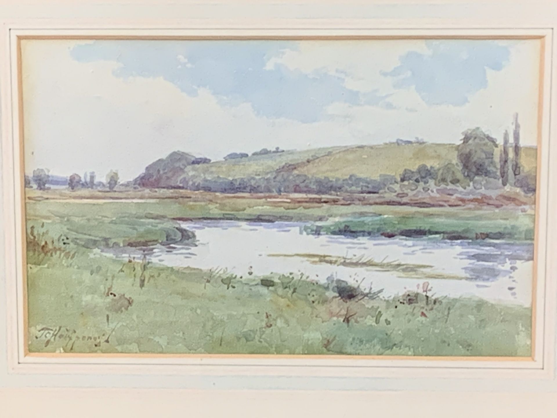 Watercolour of the River Test