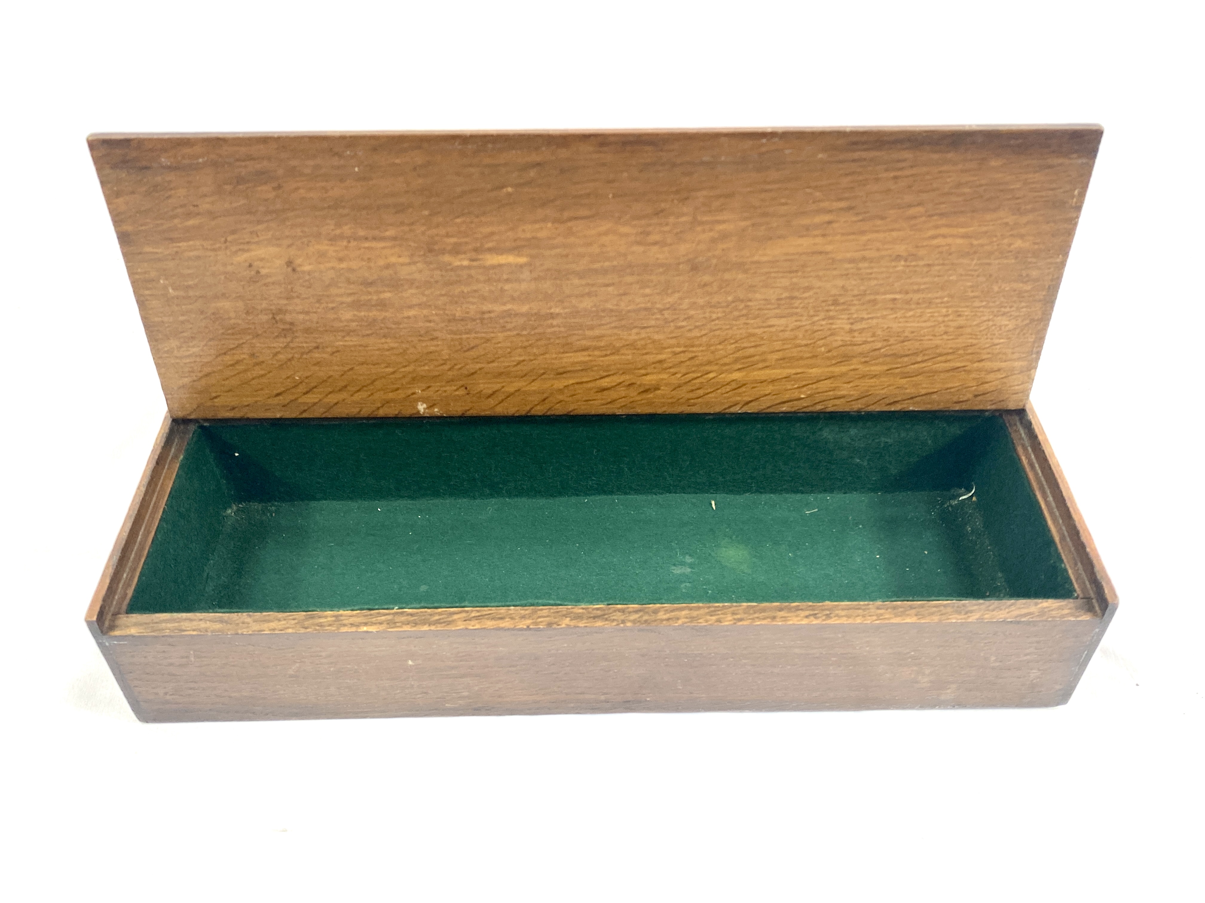 Oak cutlery box with lifting lid - Image 2 of 4