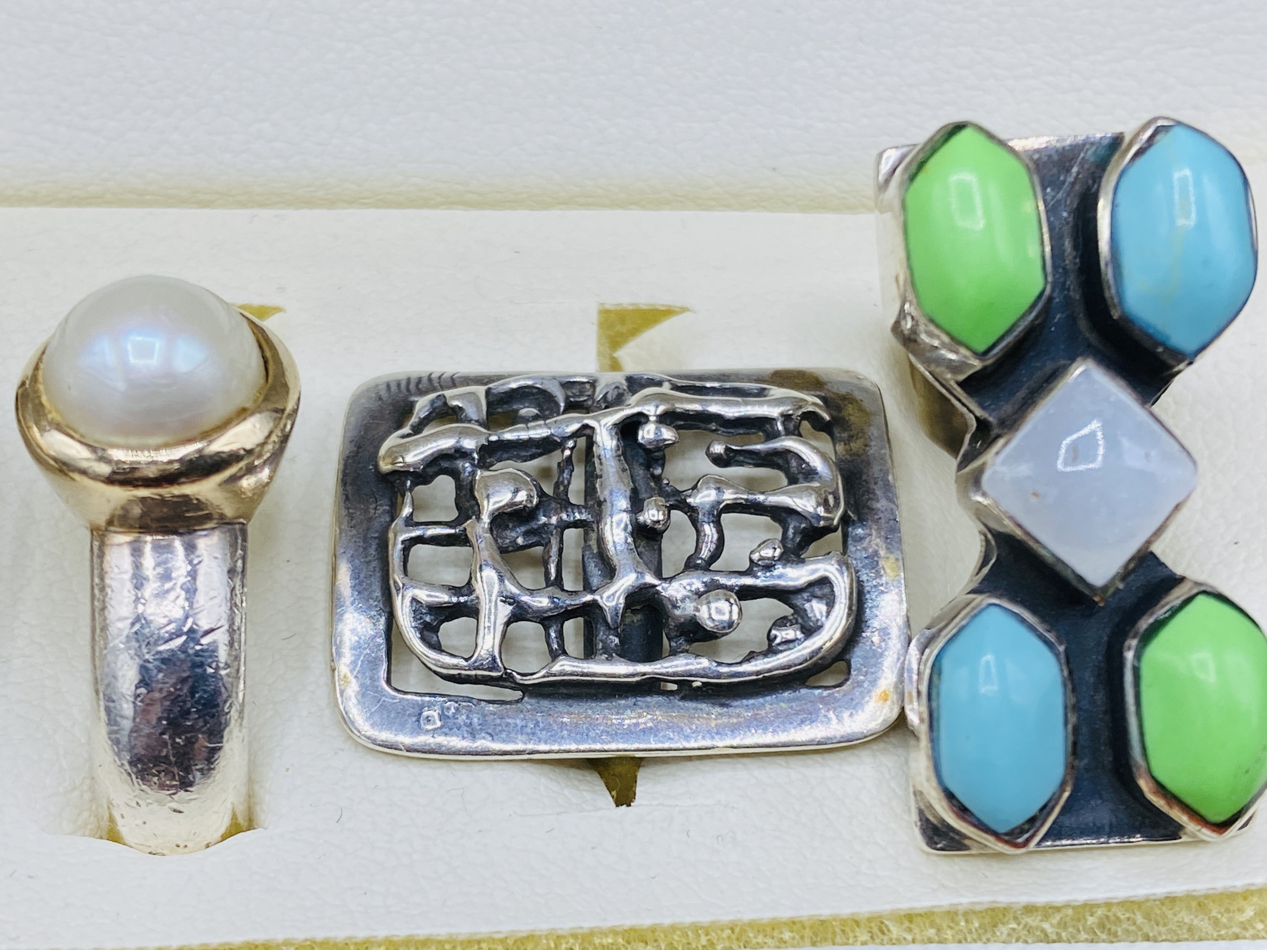 Collection of 12 silver rings - Image 7 of 7