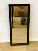 Oak framed wall mirror