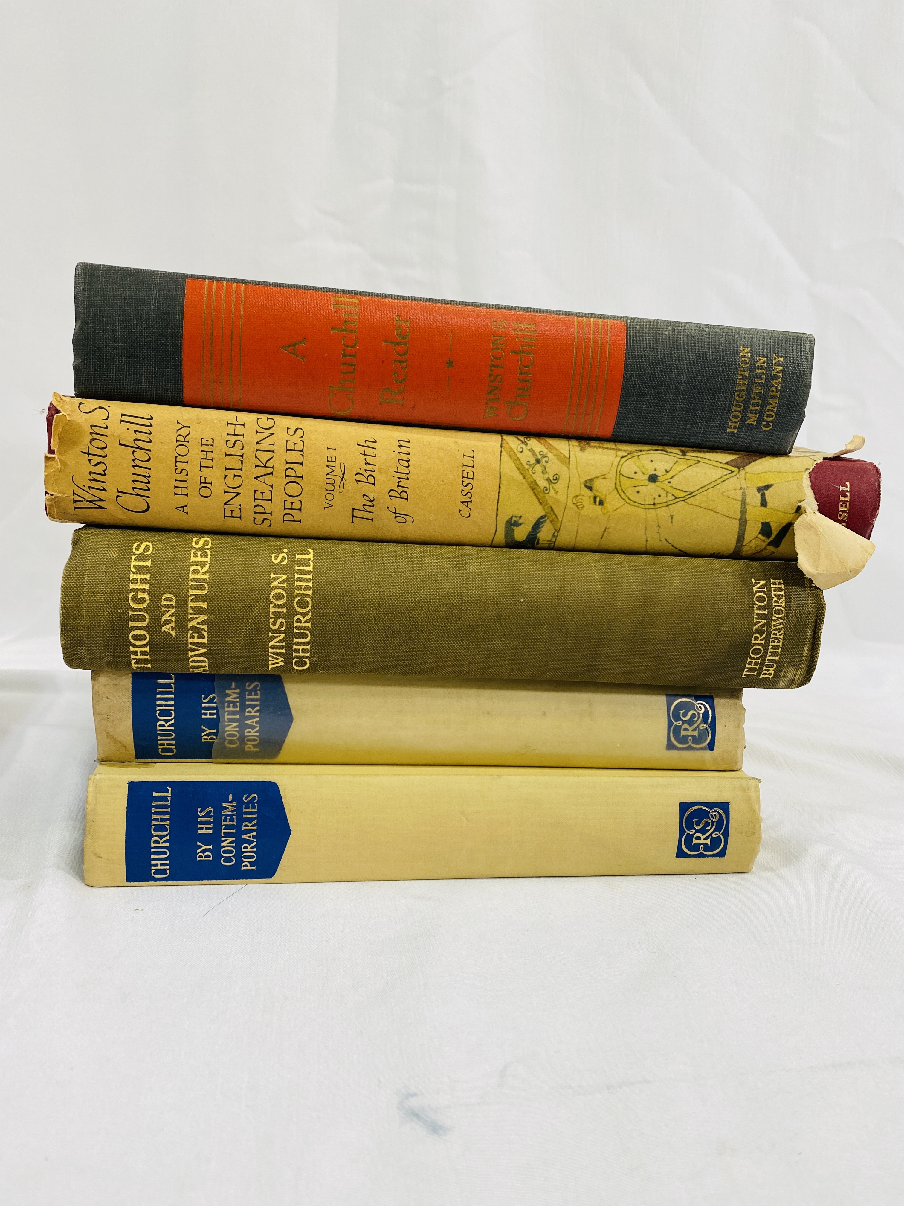 Winston Churchill: 'Thoughts and Adventures', 1st edition, 1932; with other memorabilia - Image 4 of 7