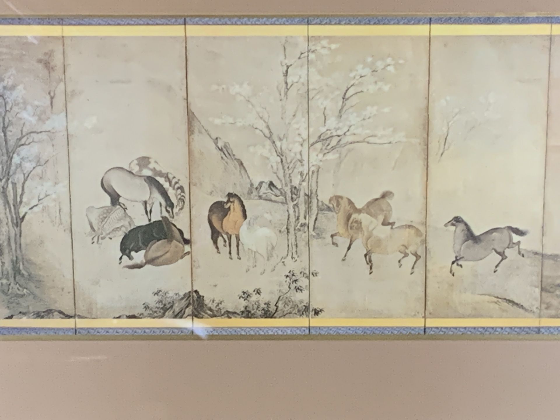 Five framed and glazed Oriental prints - Image 5 of 7