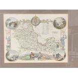 Two framed and glazed map of the Channel Islands and Berkshire