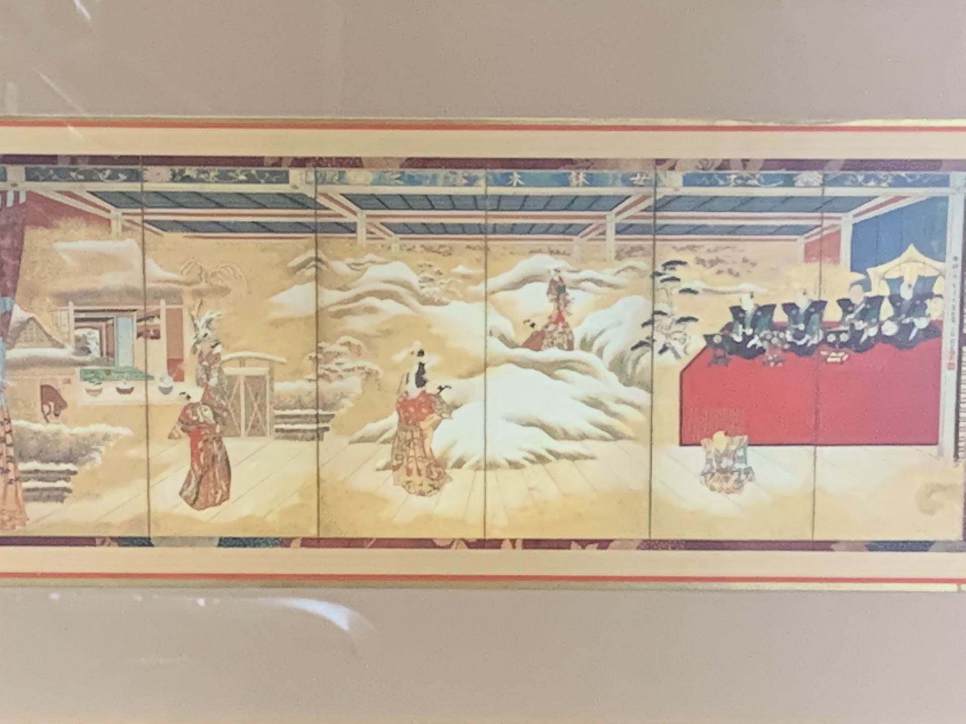 Five framed and glazed Oriental prints - Image 4 of 7