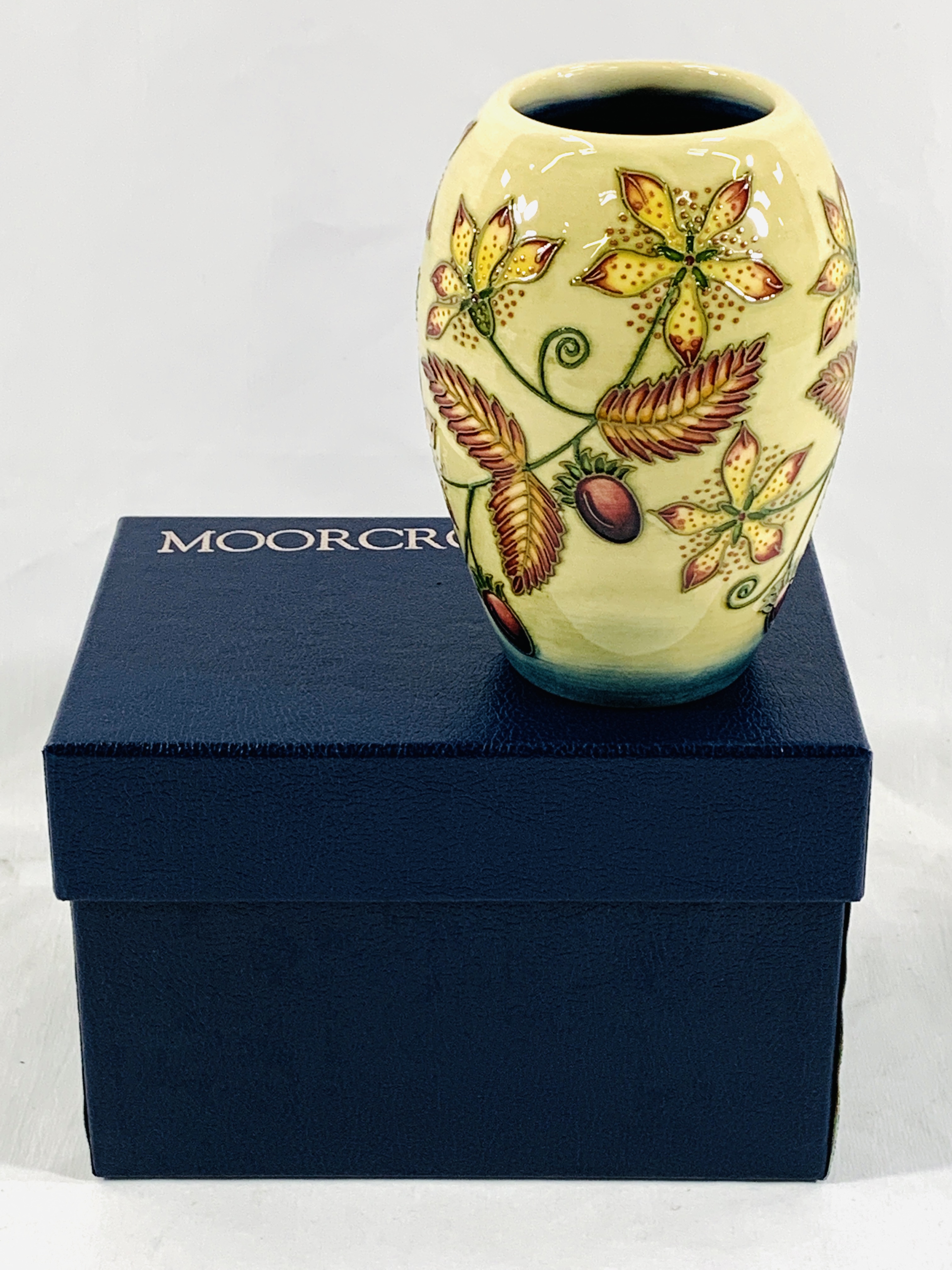 Boxed Moorcroft vase - Image 3 of 4