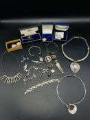 Collection of silver jewellery