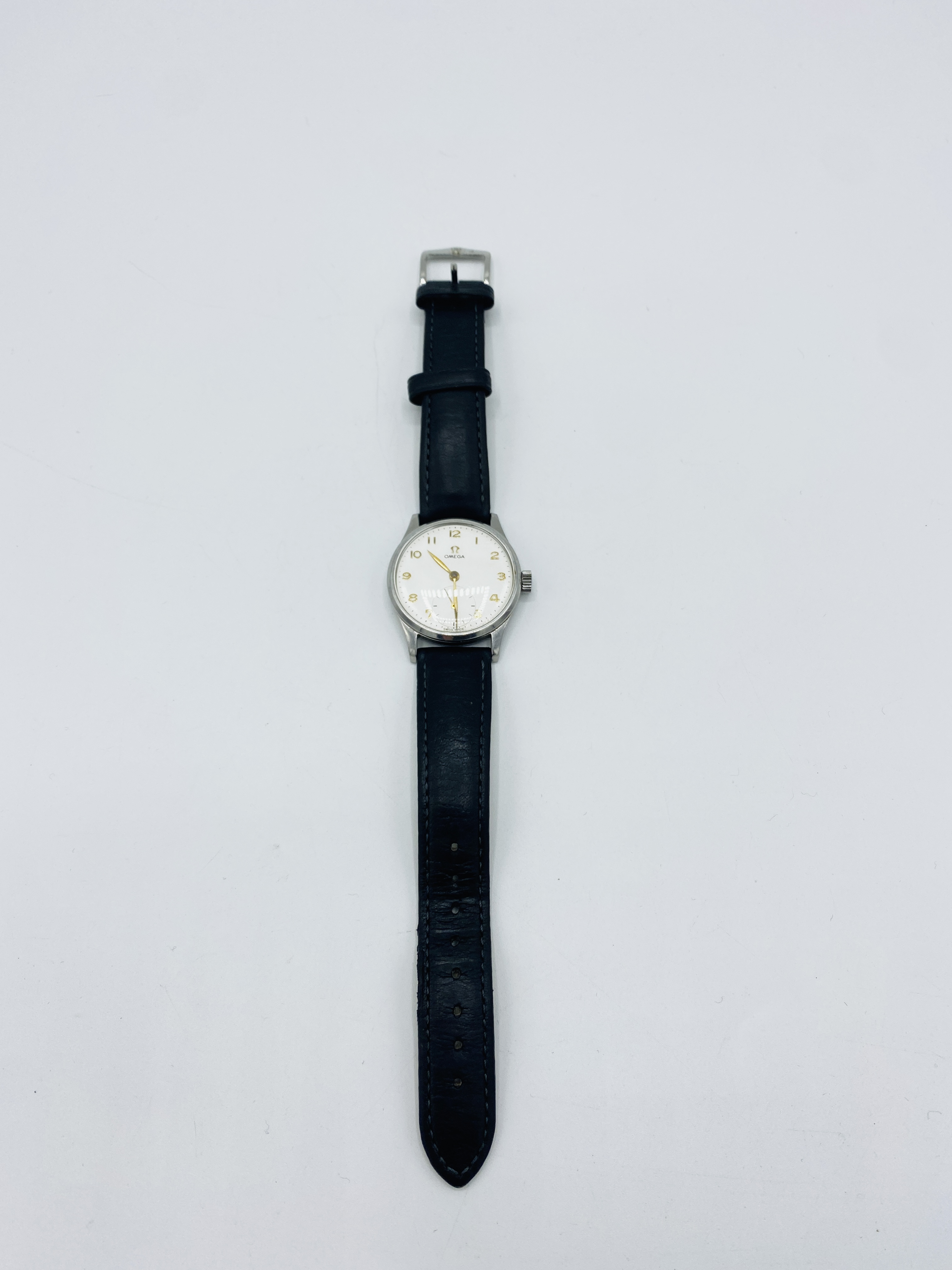 1950 Omega calibre 265 15 jewels wrist watch, going - Image 4 of 4