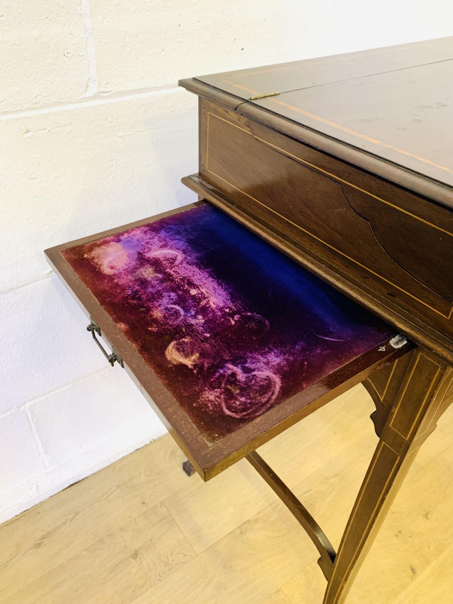 Edwardian mahogany fitted dressing table - Image 4 of 10