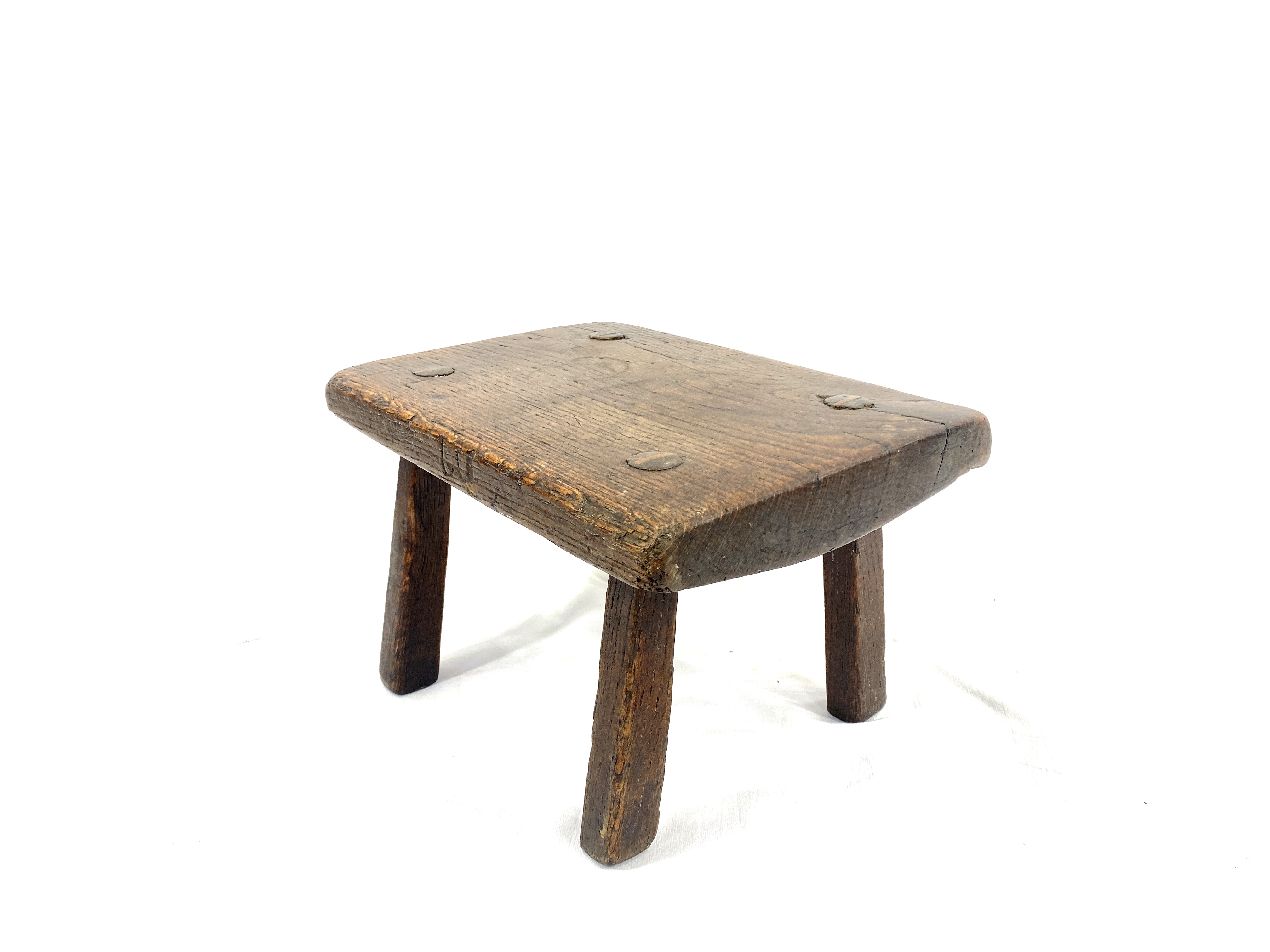 Low wood milking stool - Image 2 of 2