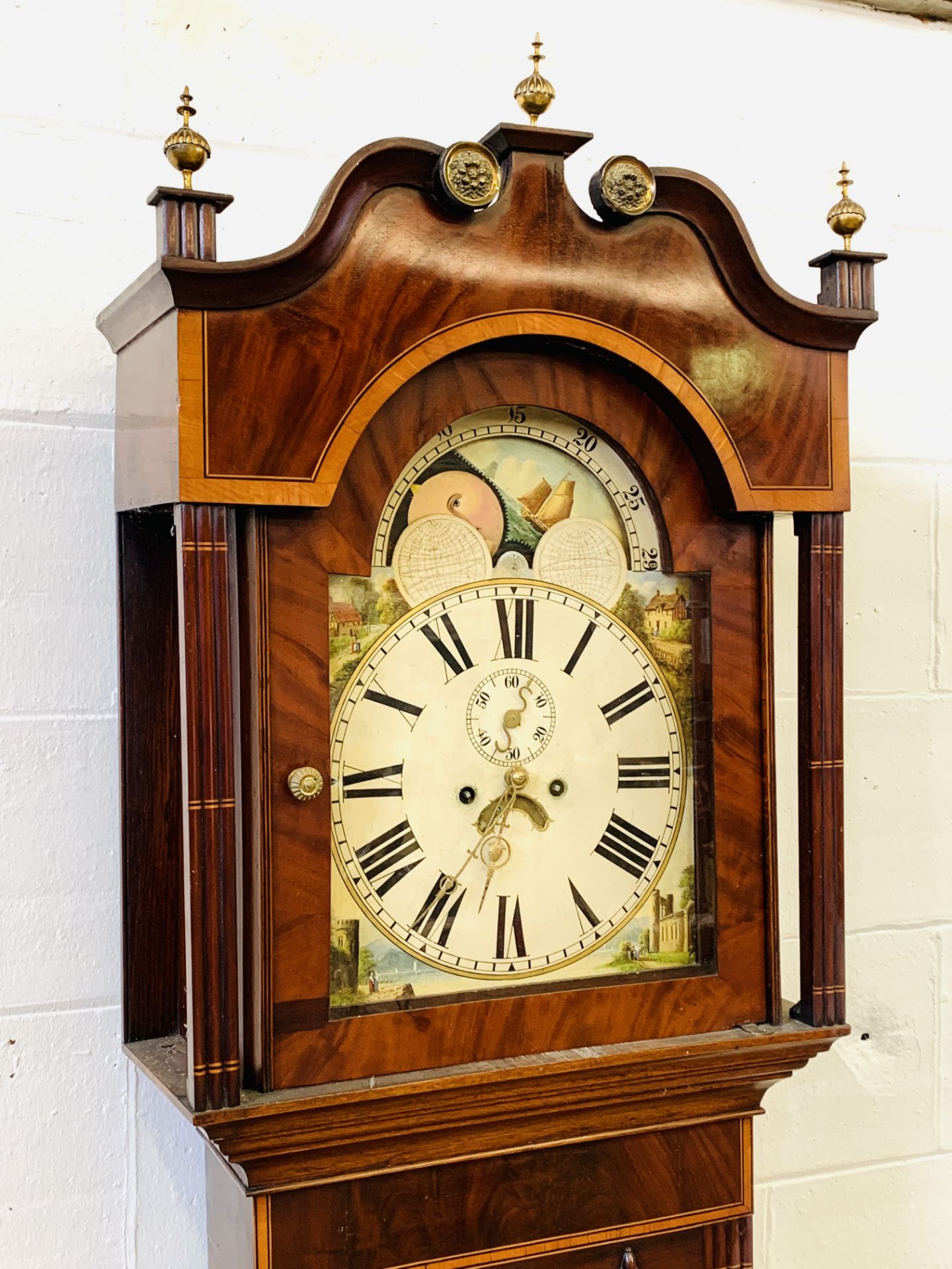 Mahogany long case clock - Image 3 of 6