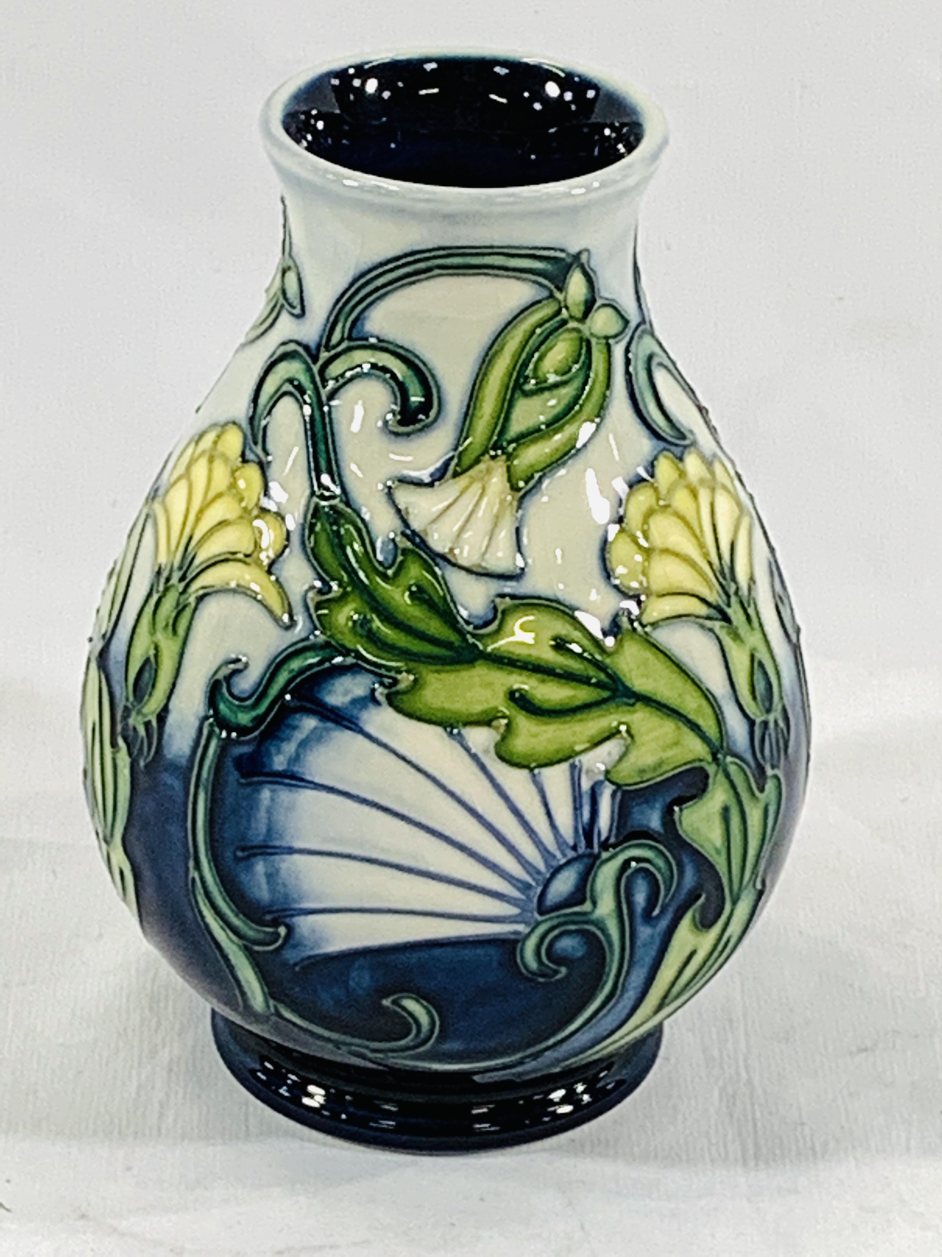 Boxed Moorcroft vase