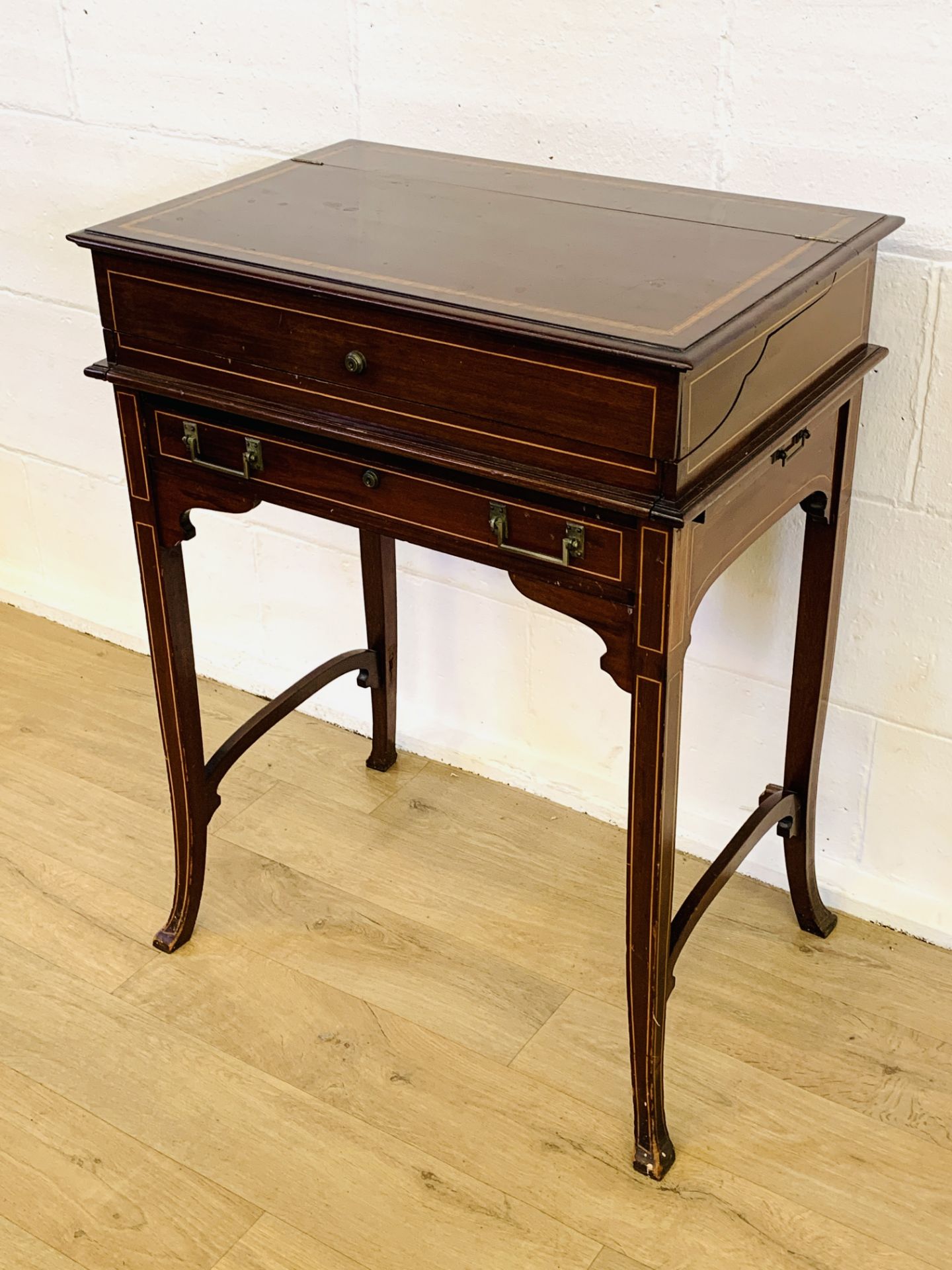 Edwardian mahogany fitted dressing table - Image 9 of 10