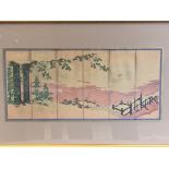 Five framed and glazed Oriental prints