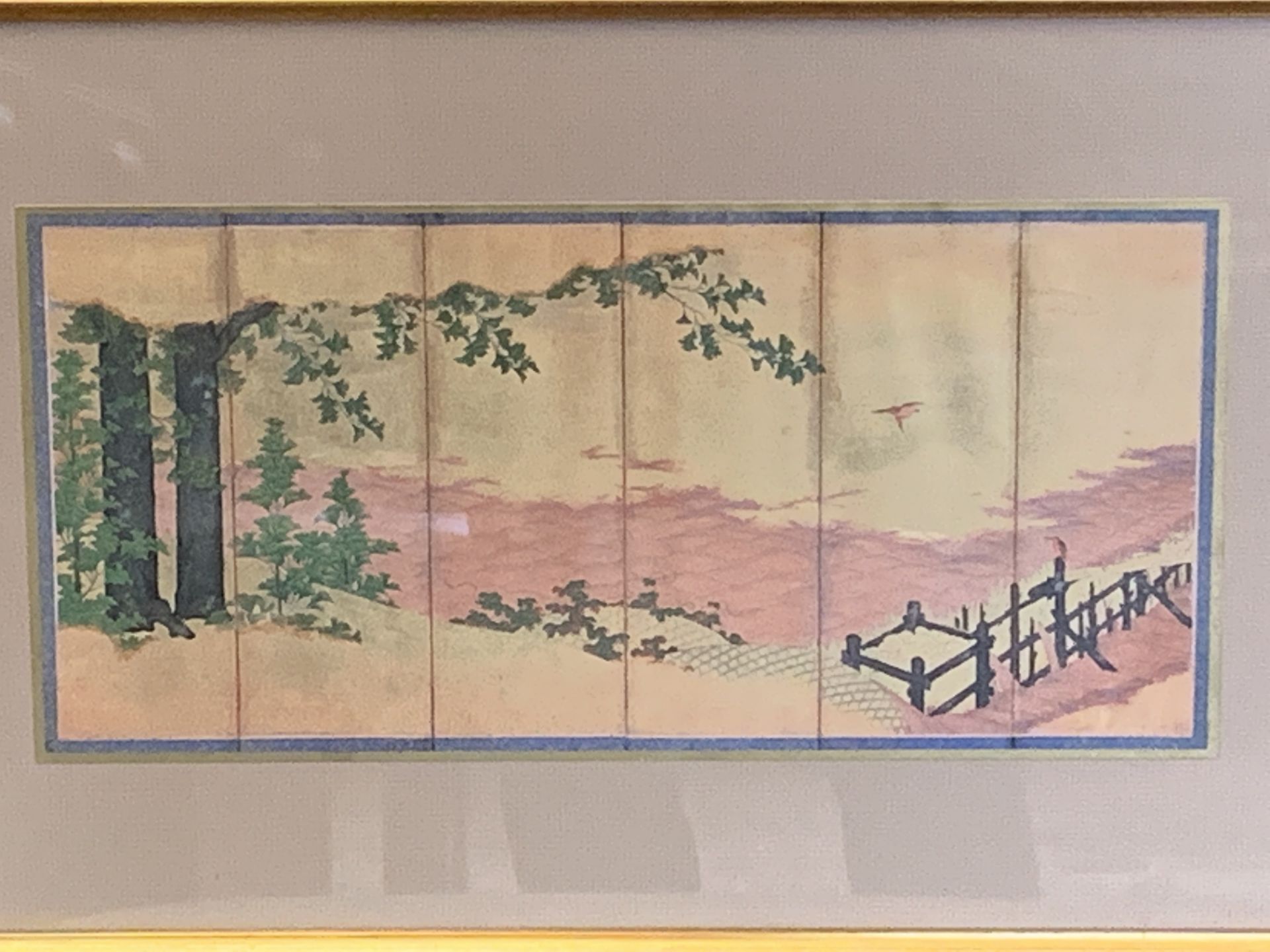 Five framed and glazed Oriental prints