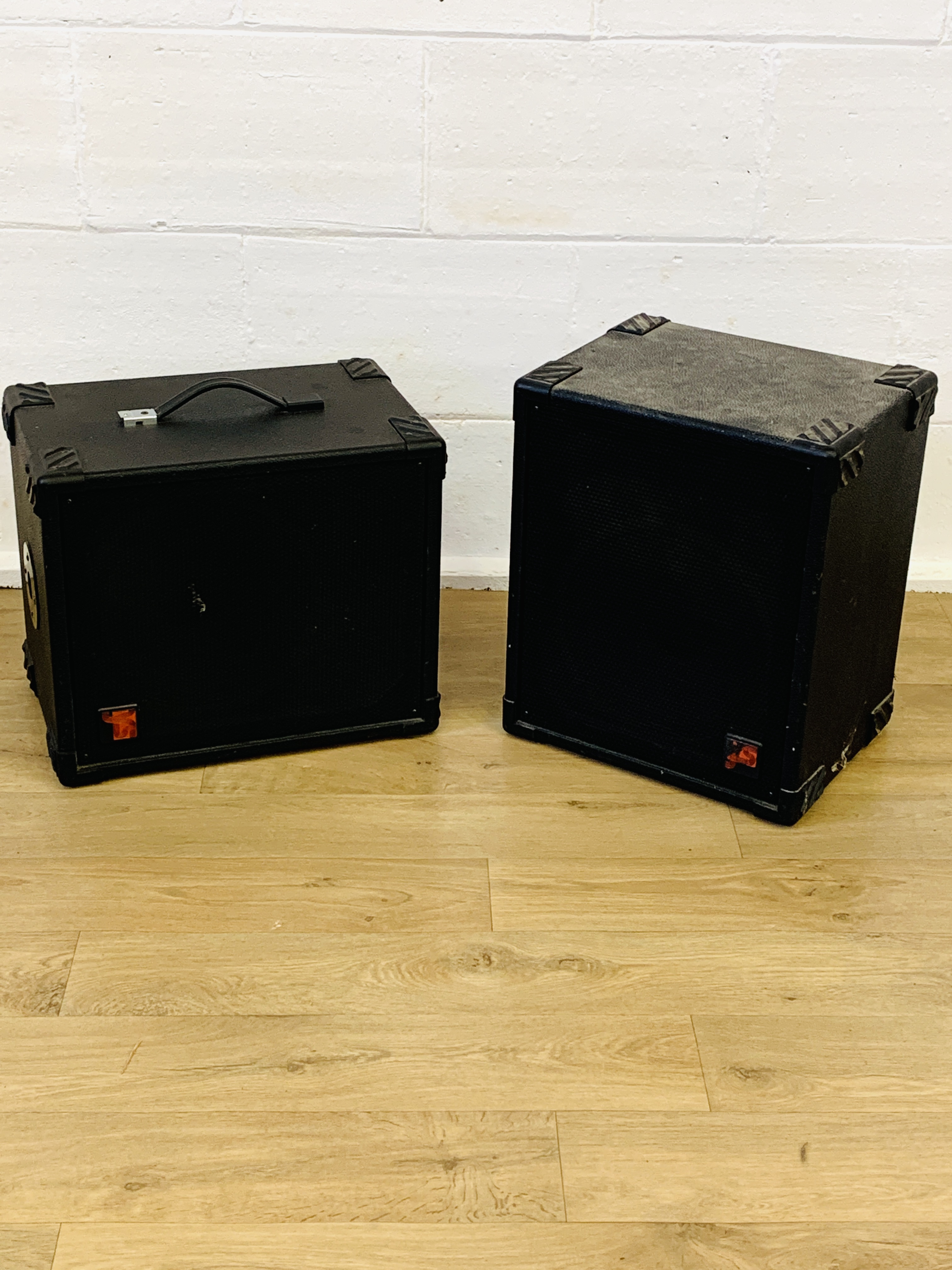 Two YS-112 PA speakers