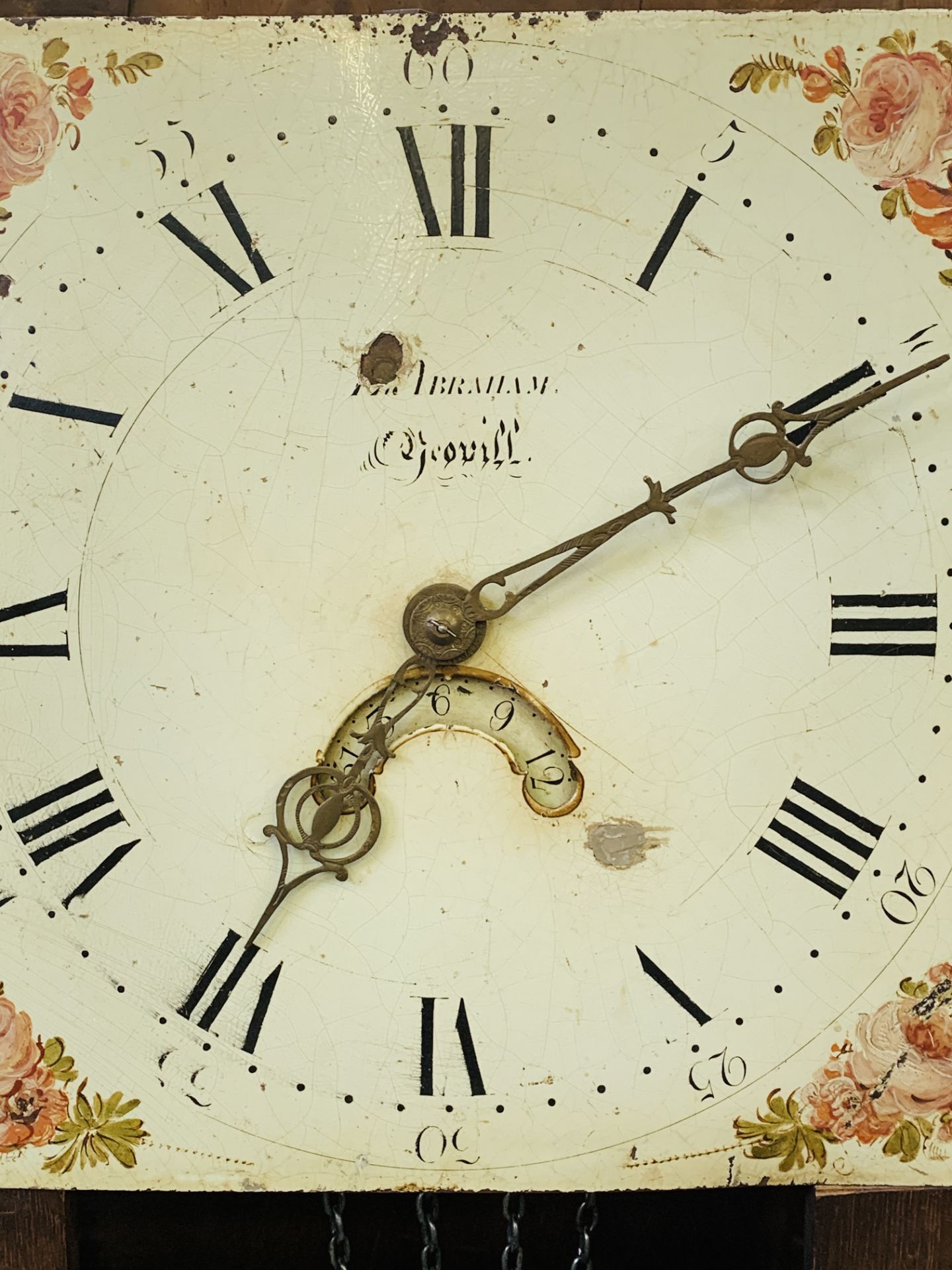 Oak longcase clock - Image 5 of 7