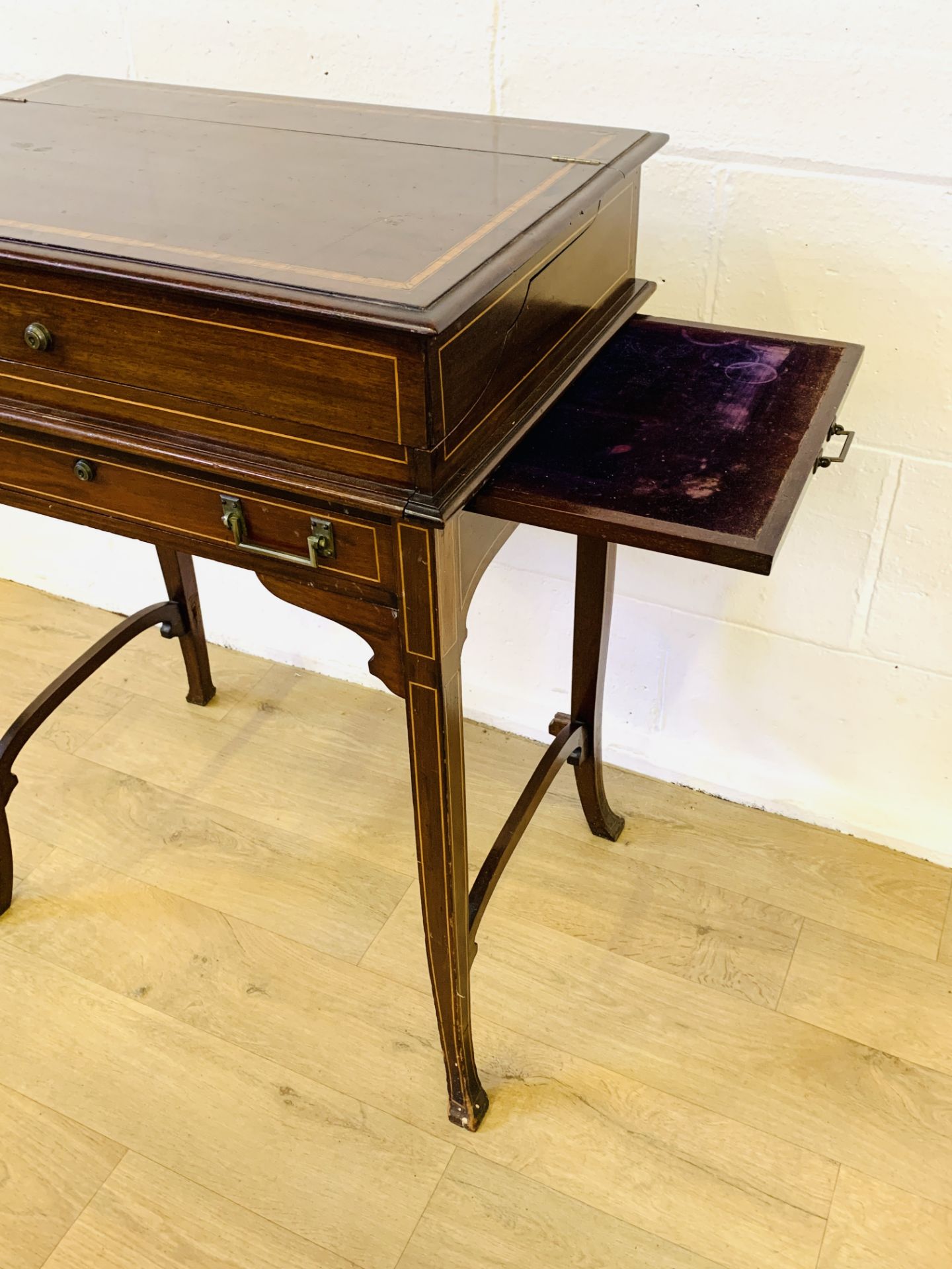 Edwardian mahogany fitted dressing table - Image 6 of 10