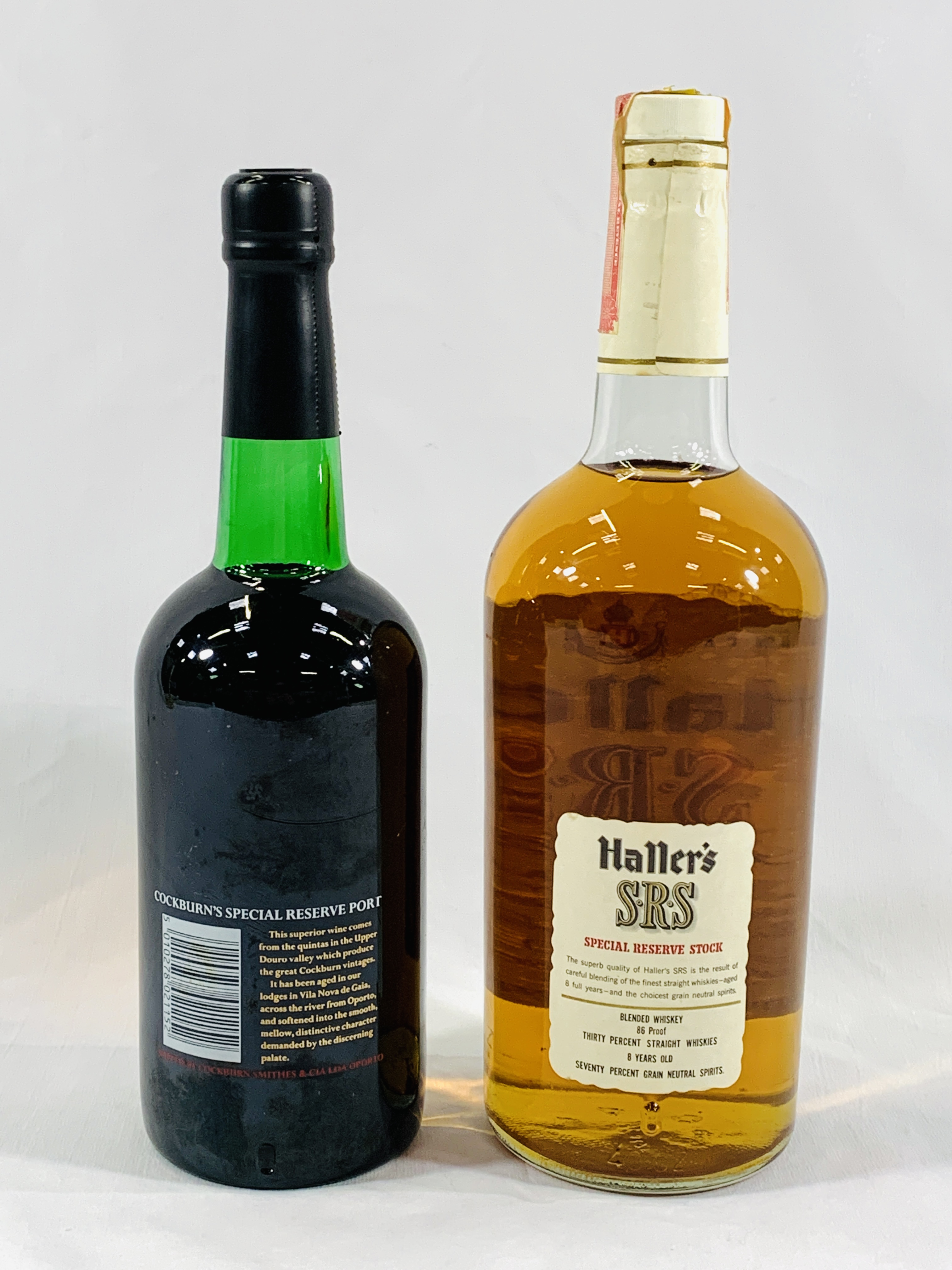 A bottle of Haller's whisky together with a bottle of Cockburn's port - Image 3 of 3