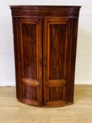 Bow fronted corner cabinet