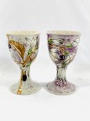 Two Cobridge goblets