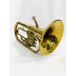 A brass tuba