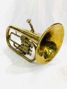 A brass tuba