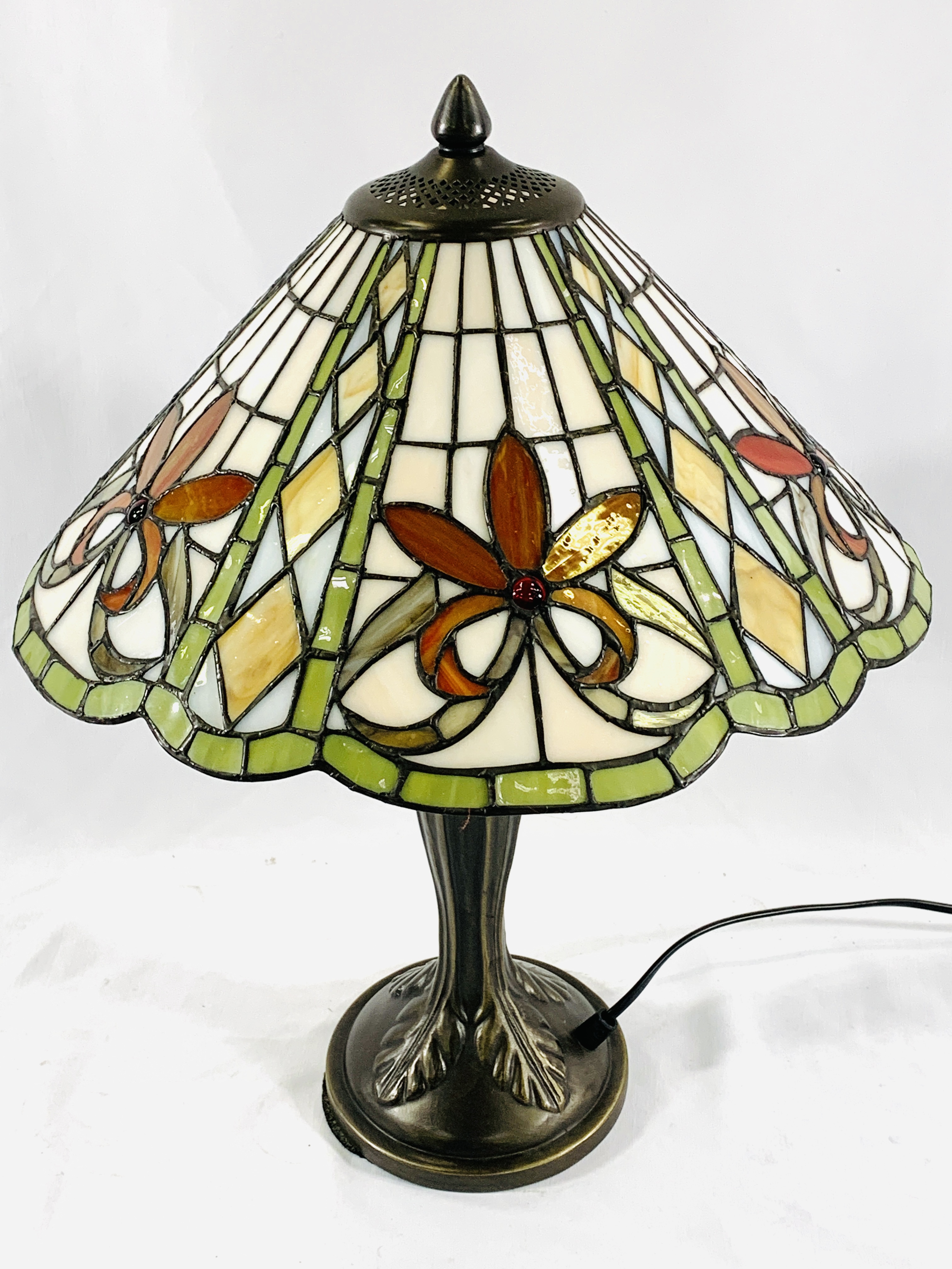 Tiffany style table lamp - Image 3 of 3