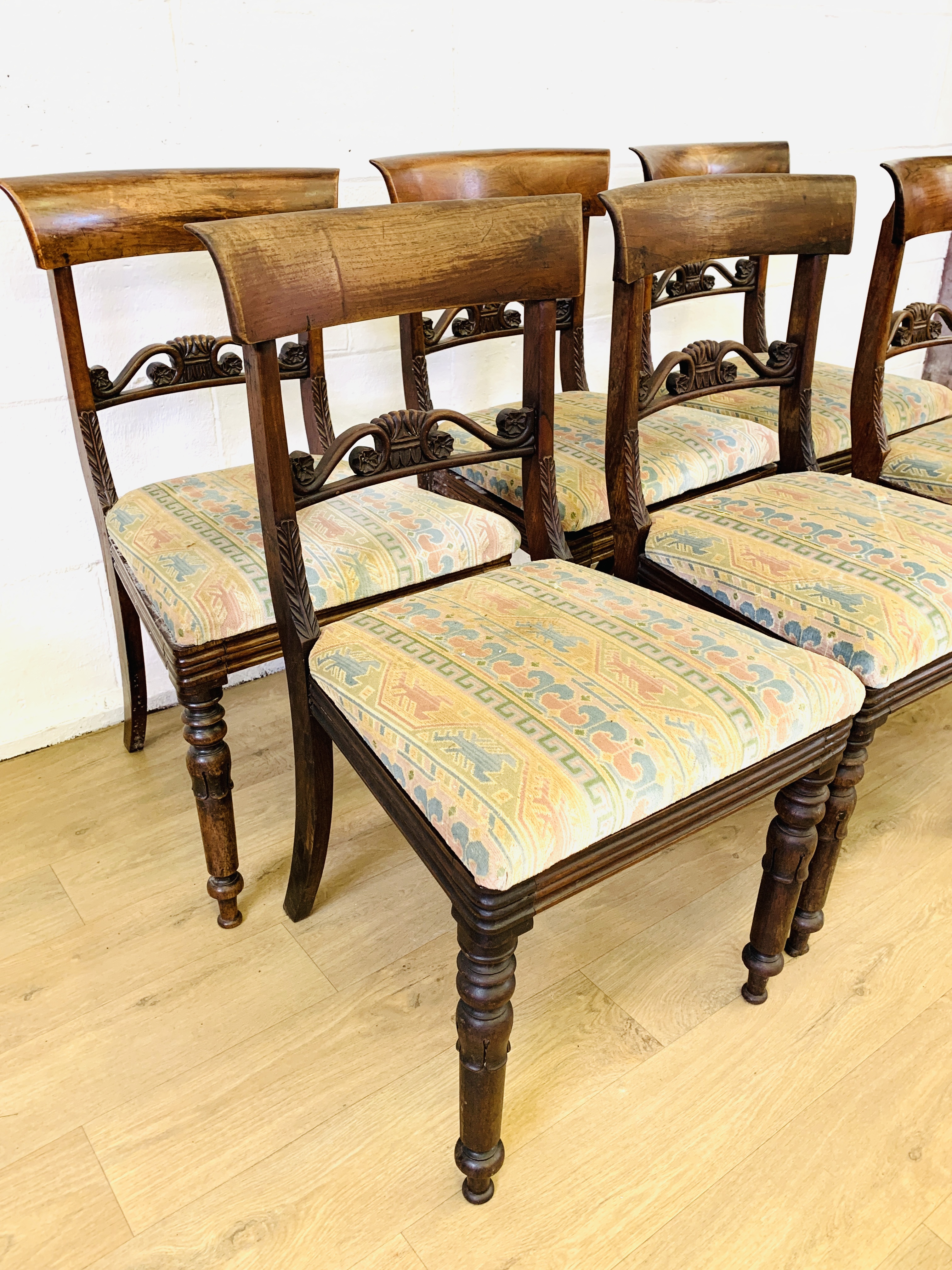 Six mahogany dining chairs - Image 5 of 5
