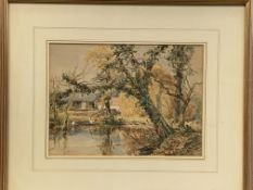 Two framed and glazed watercolours