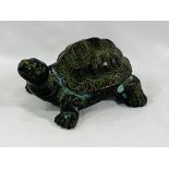 19th century Oriental bronze tortoise