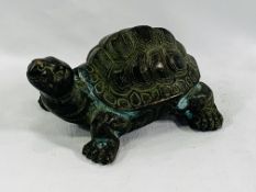 19th century Oriental bronze tortoise