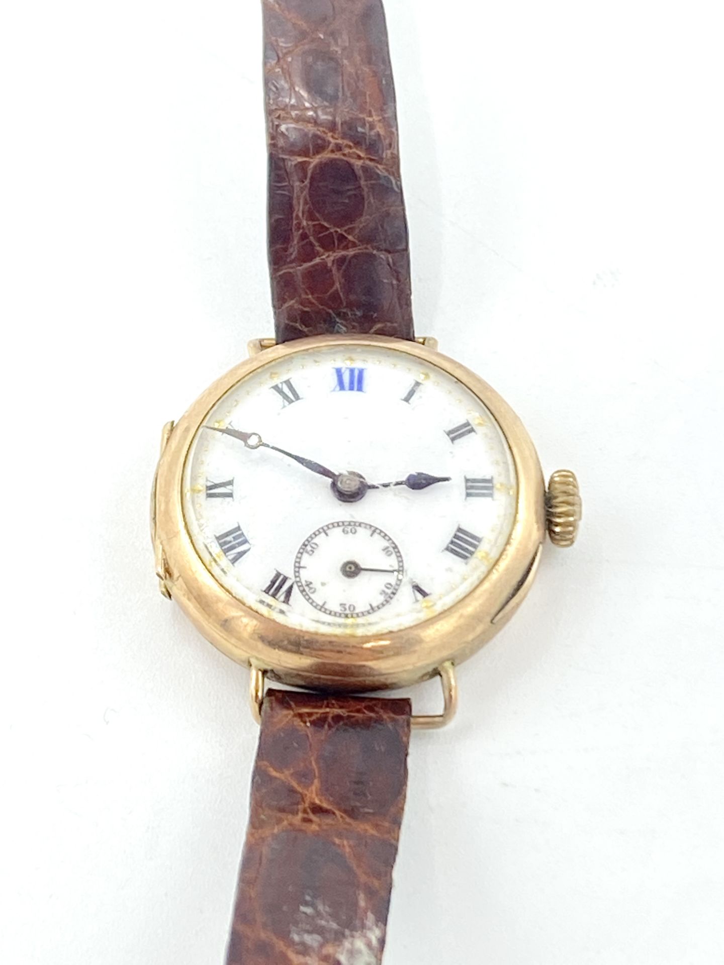 Edwardian 9ct gold case lady's wrist watch - Image 2 of 3