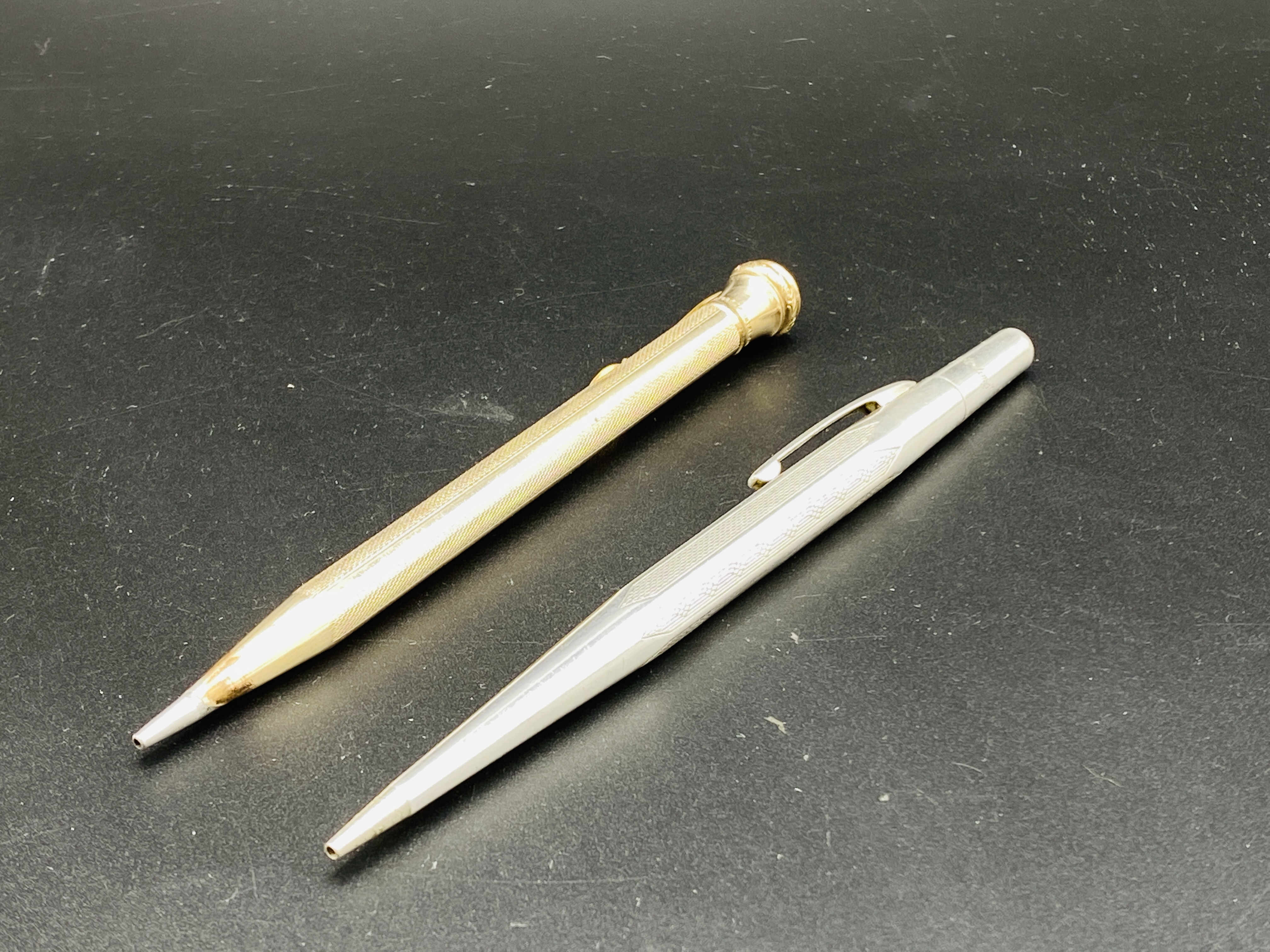Life-Long sterling silver case propelling pencil and another