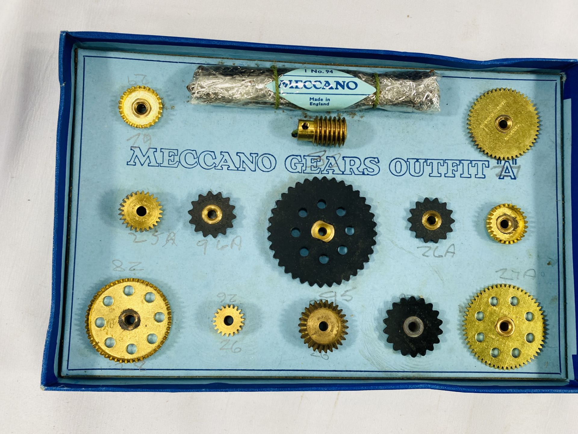 Three boxed sets of Meccano gears, together with a quantity of Meccano gears - Image 3 of 6