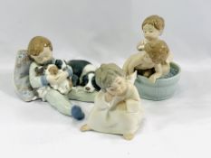 Three Lladro figures