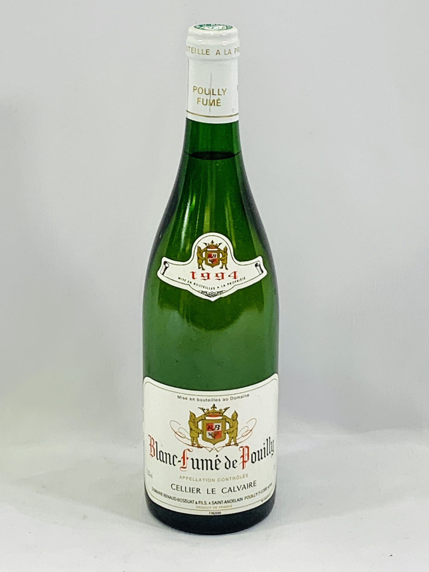 A 75cl bottle of Cellier Le Calvaire Blanc Fumé de Pouilly