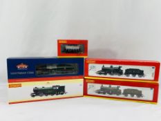Three boxed Hornby 00 gauge locomotives and other items