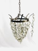 Cut glass chandelier