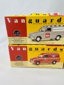 Six boxed Vanguards vans