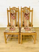 Four Ercol dining chairs