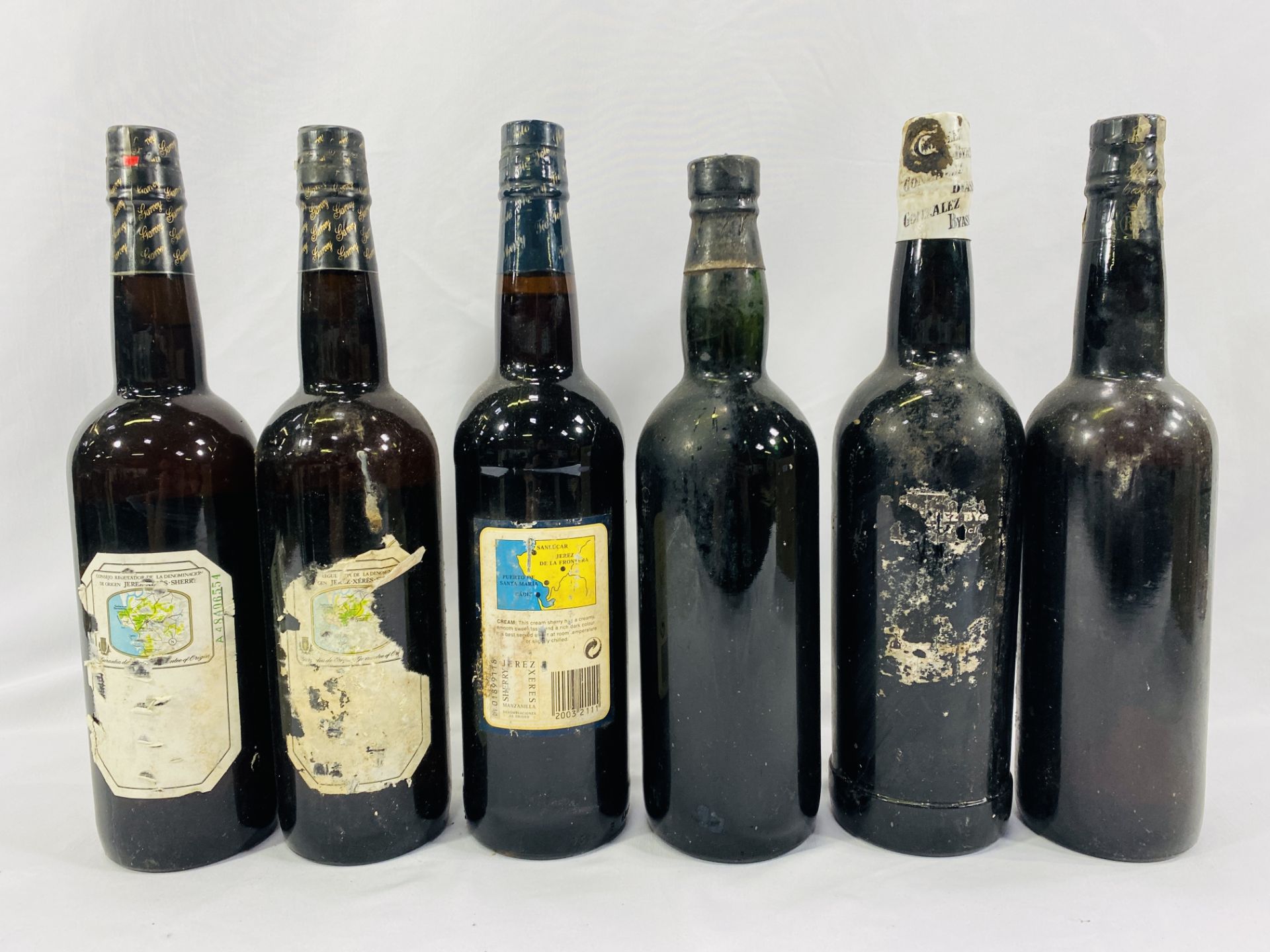 Six bottles of sherry - Image 2 of 2