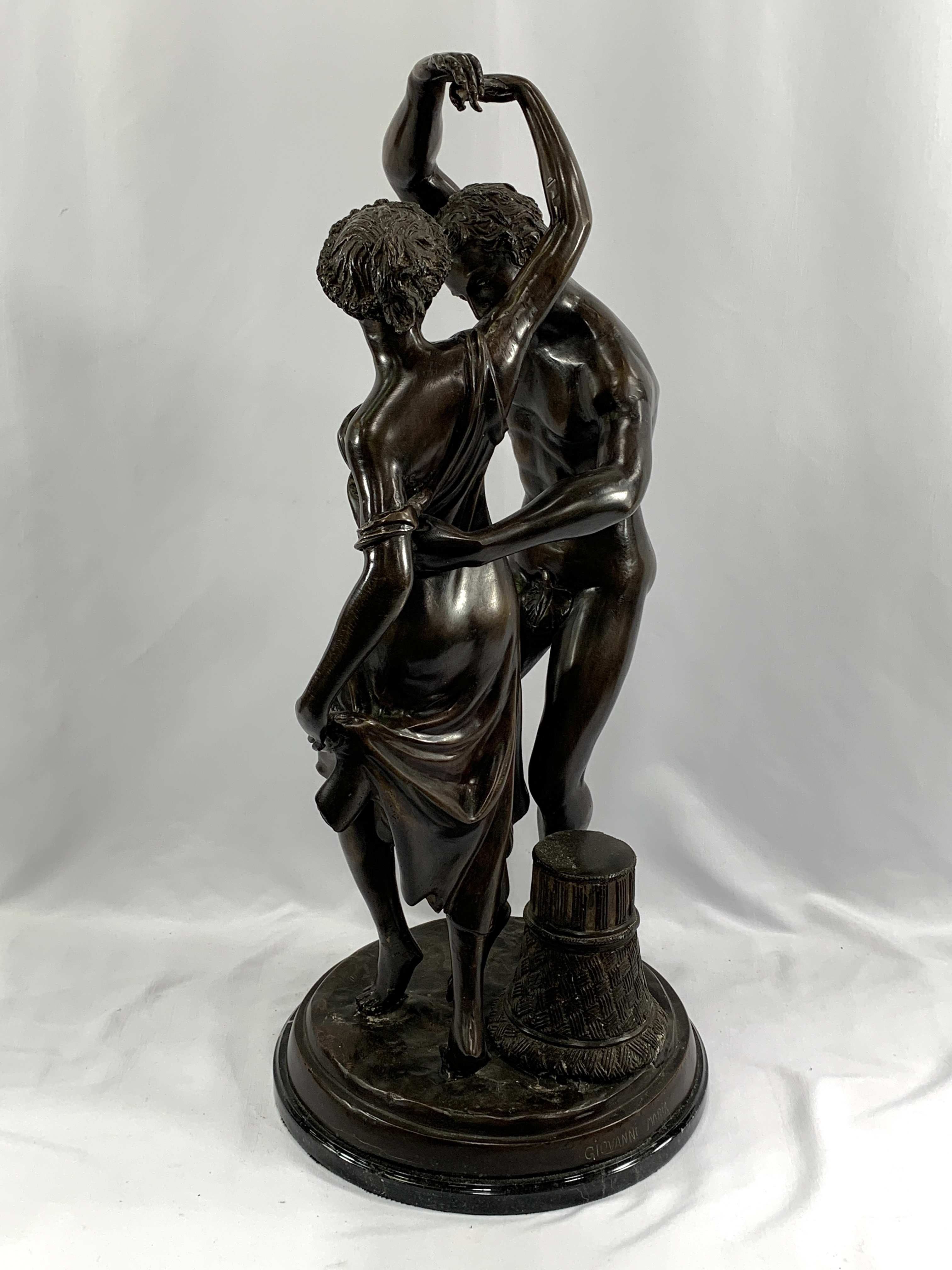 Bronze sculpture of Zephyr dancing with Flora - Image 6 of 7