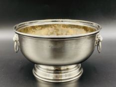Hallmarked silver rose bowl