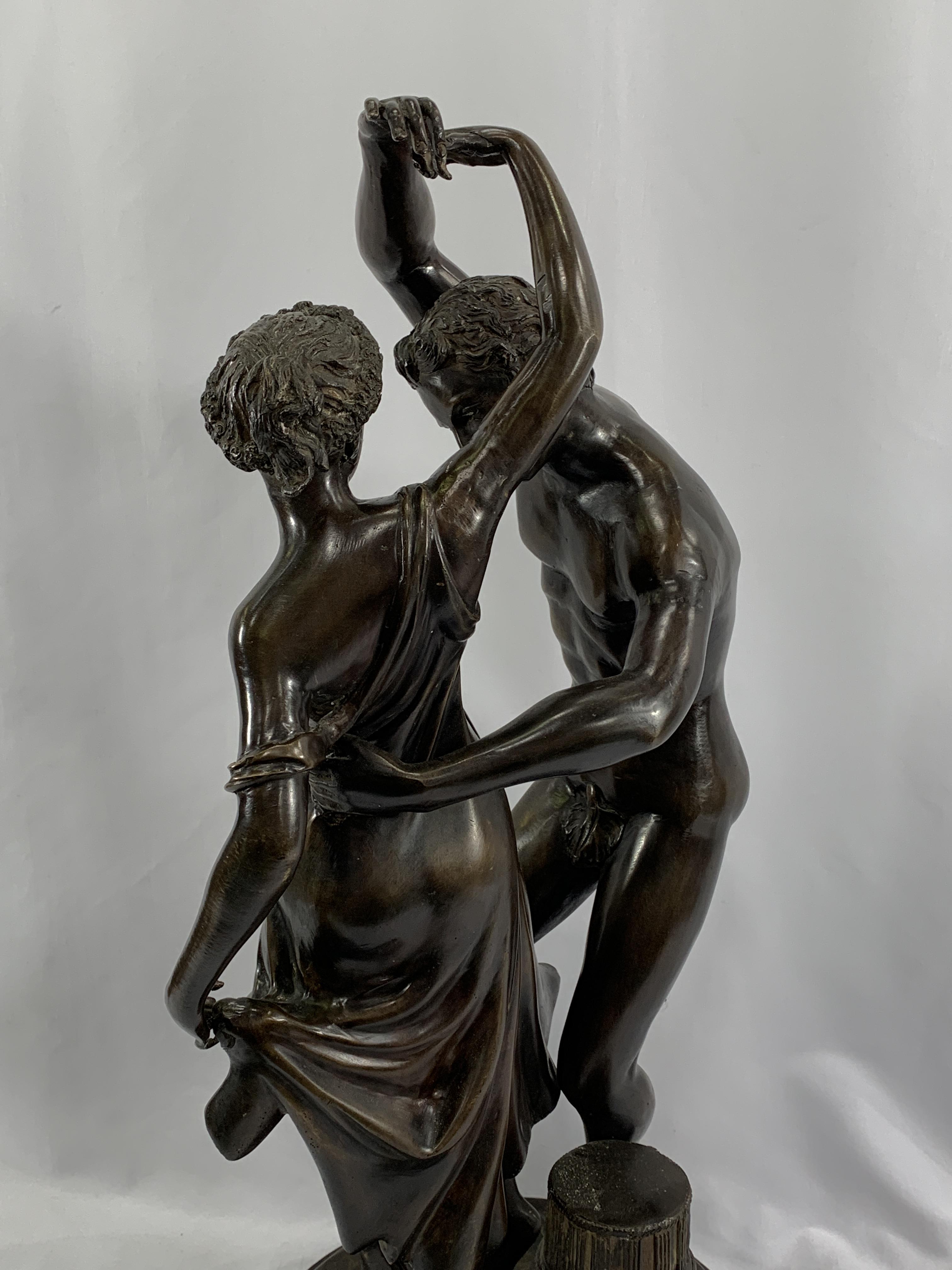 Bronze sculpture of Zephyr dancing with Flora - Image 5 of 7