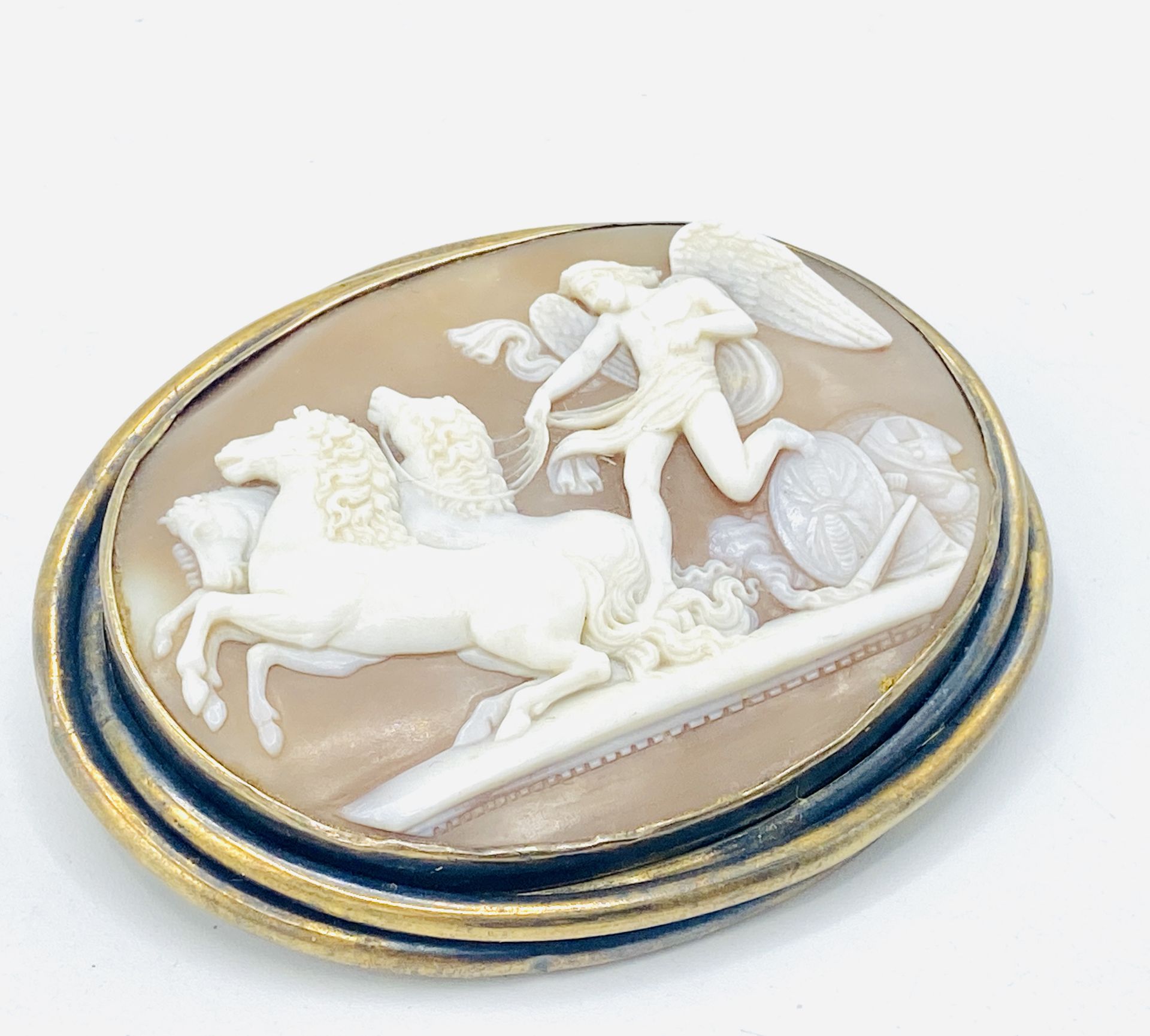 15ct gold cameo brooch - Image 3 of 4