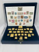 Treasures from the Royal Collection' set of twenty-five gold plated sterling silver stamp replicas