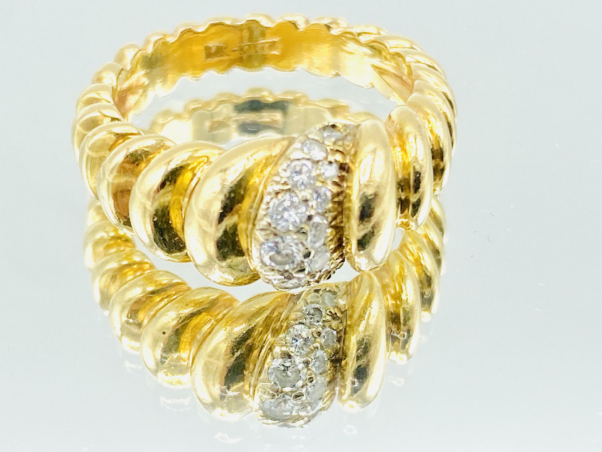 14K gold and diamond ring - Image 5 of 5