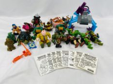 Collection of Teenage Mutant Ninja Turtles figures
